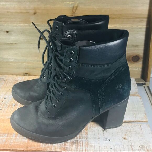 TIMBERLAND WOMENS TILLSTON LACE-UP BOOT - BLACK - Picture 5 of 12